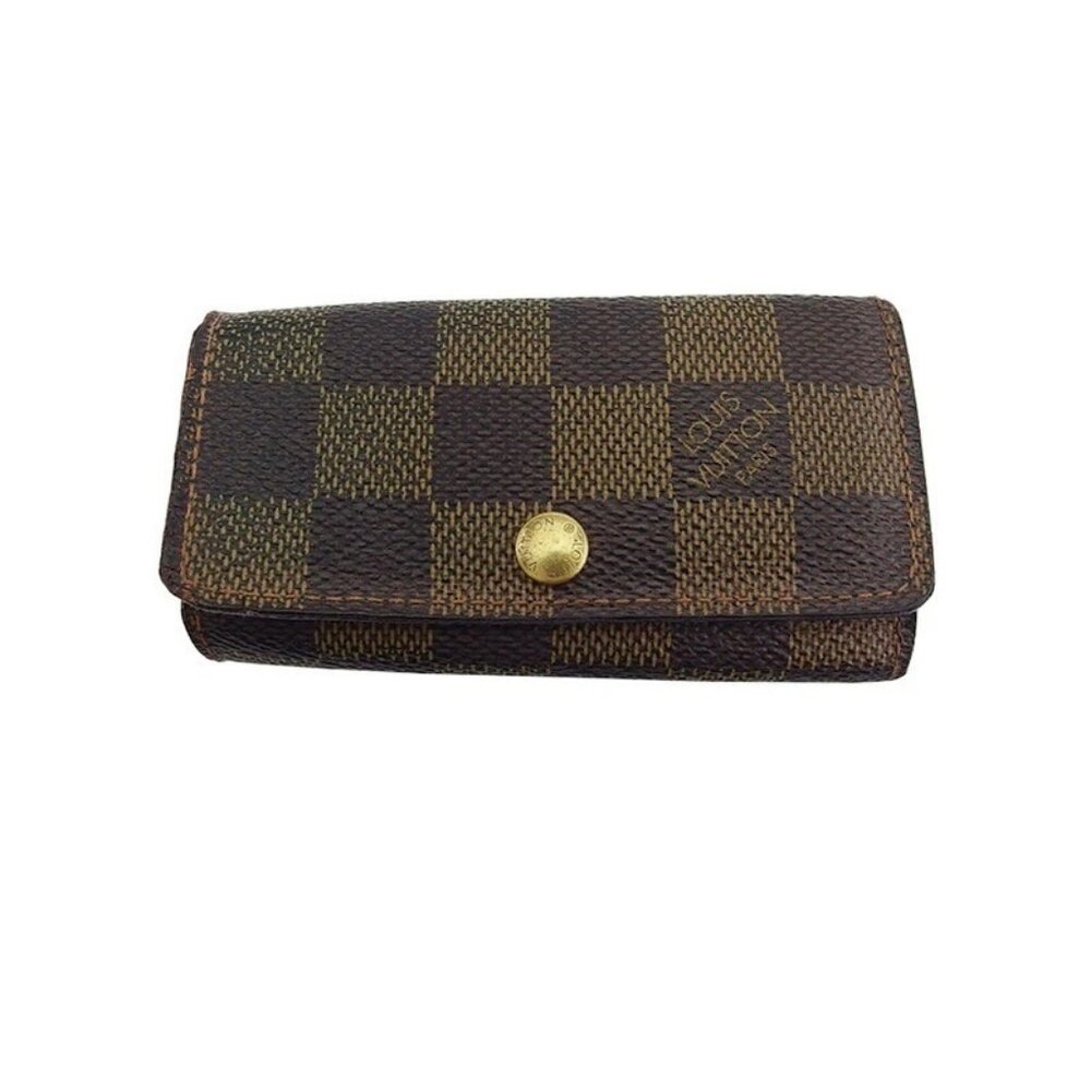 LOUIS VUITTON Key holder Brown beige gold Women N62631 Authentic secondhand